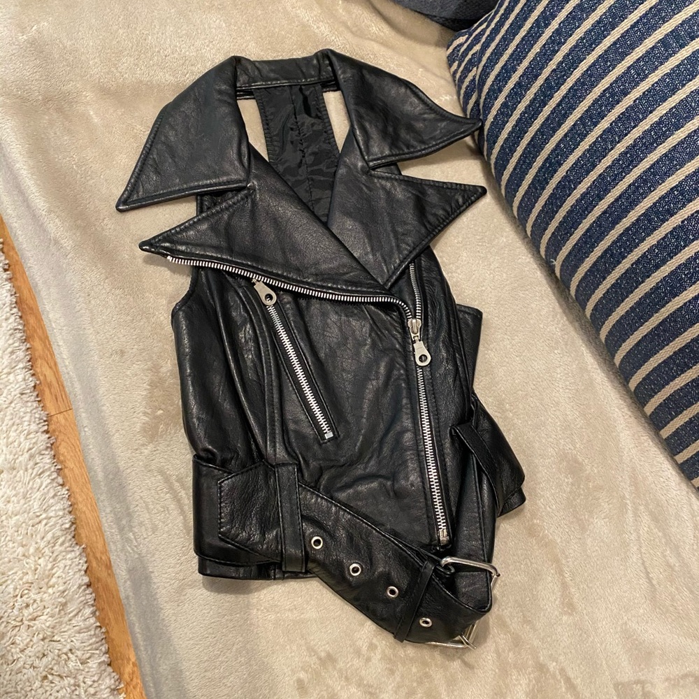 Leather vest